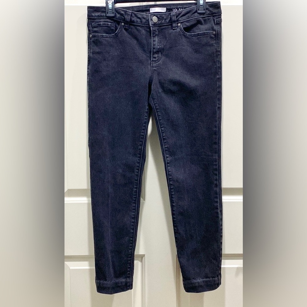 LC Lauren Conrad Skinny Black 5 Pocket Stretch Denim Jeans Size 10